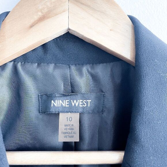 Nine West Womens Blazer Suit Jacket Long Sleeve Black Size 10 - Picture 4 of 8